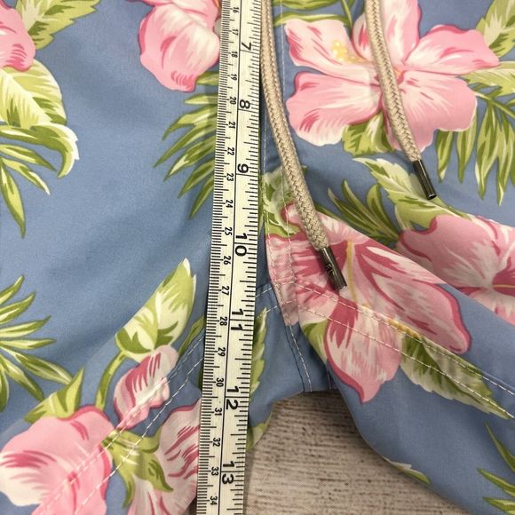 Polo Ralph Lauren Mens Blue Pink Floral Hawaiian Swim Trunks Size S - Picture 11 of 12